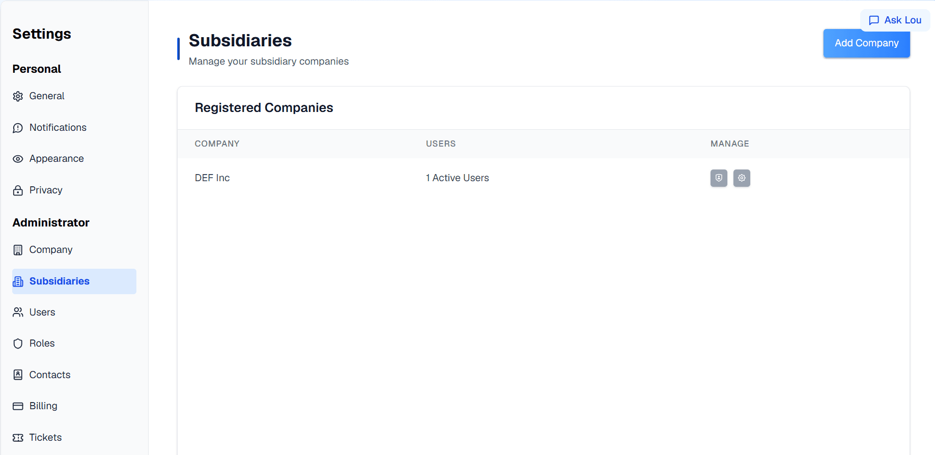 Multi-Entity & Granular Account-Level Insights screenshot